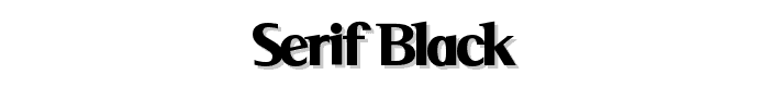 Serif Black font